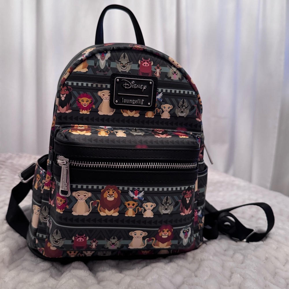 Loungefly Disney The Lion King Tribal Chibi Characters Mini Backpack Bag NWOT